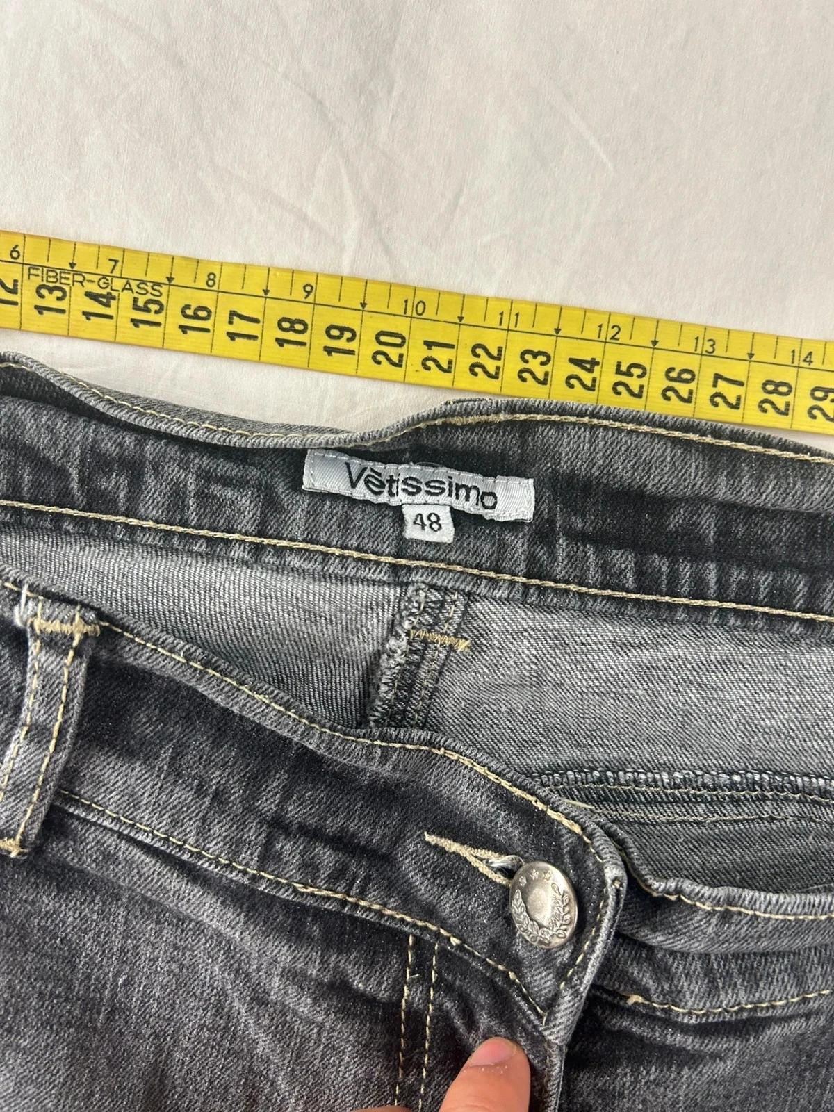 Grey black Vetissimo straight jeans size 48 – photo 10
